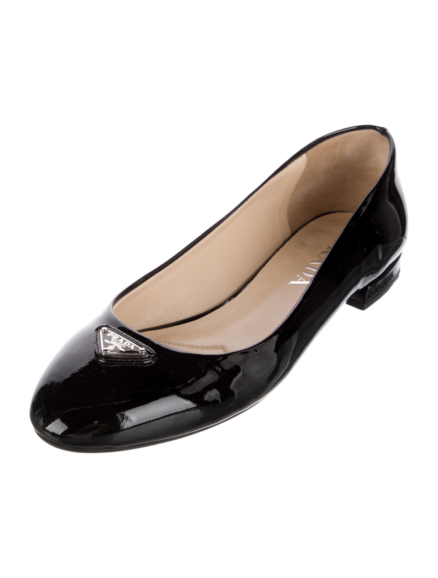 Prada Patent Leather Ballet Flats