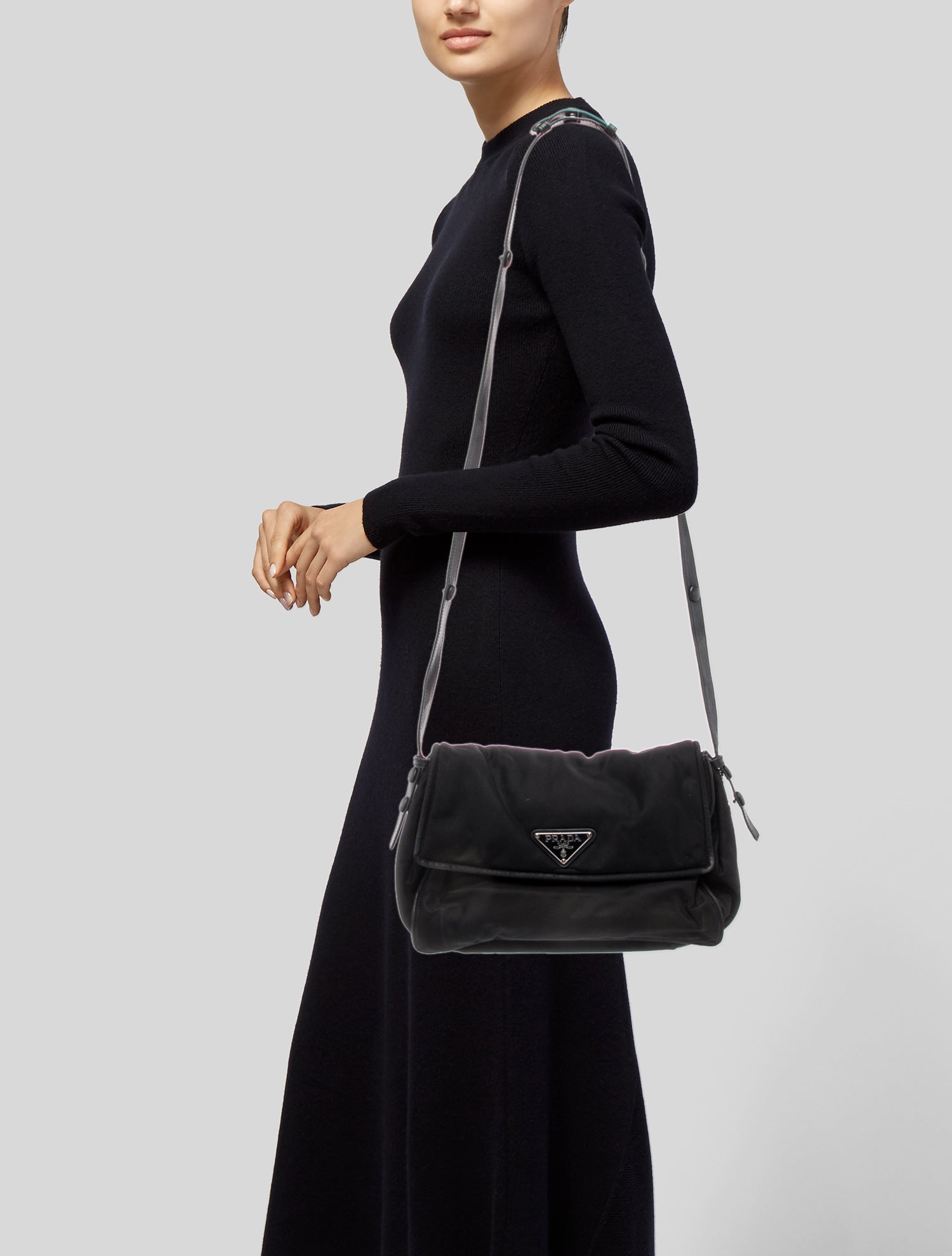 Prada Tessuto Nylon Padded Traveller Medium