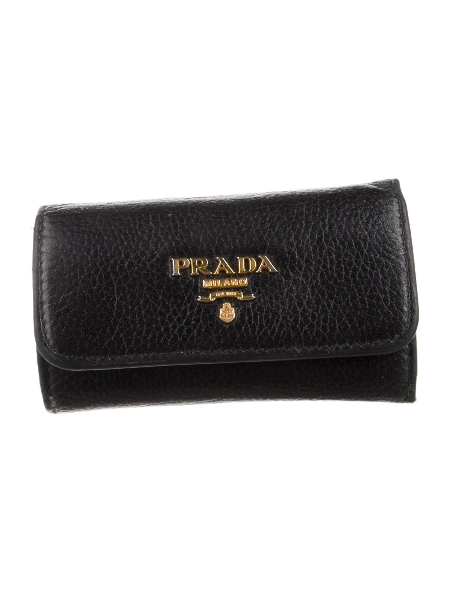 Prada Vitello Grain 6 Key Holder