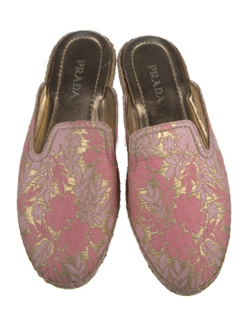 Prada Floral Print Mules