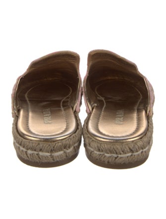 Prada Floral Print Mules