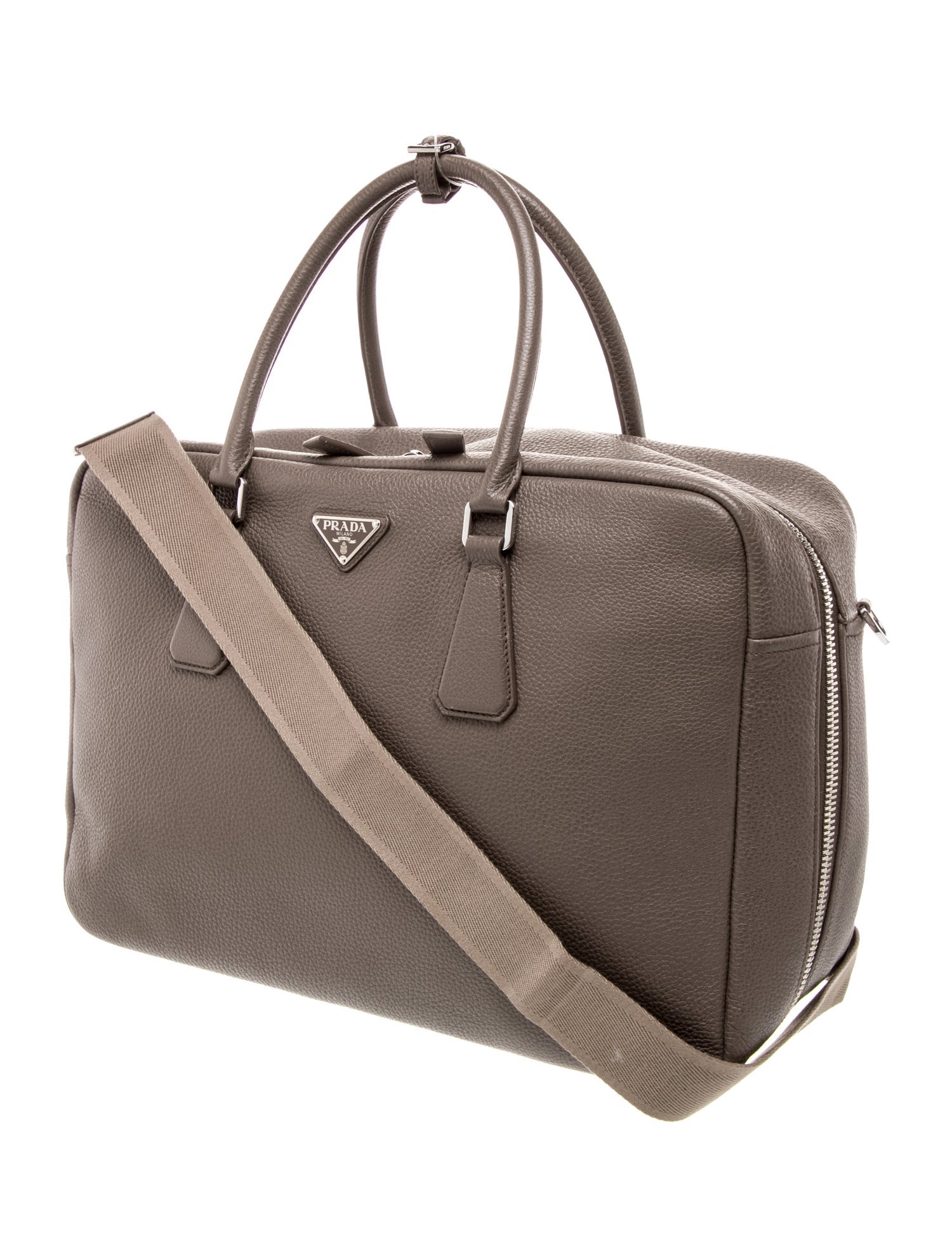 Prada Vitello Daino Leather Galleria Double Zip