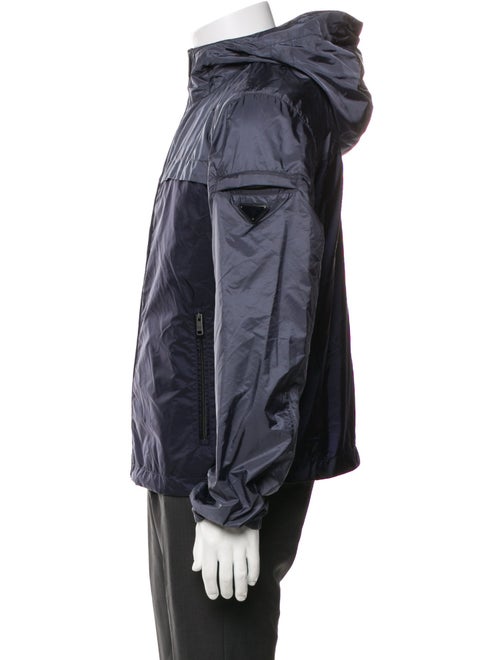 Prada 2016 Enameled Metal Triangle Windbreaker