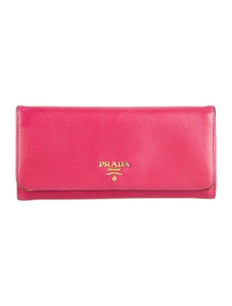 Prada Saffiano Lux Leather Continental Wallet