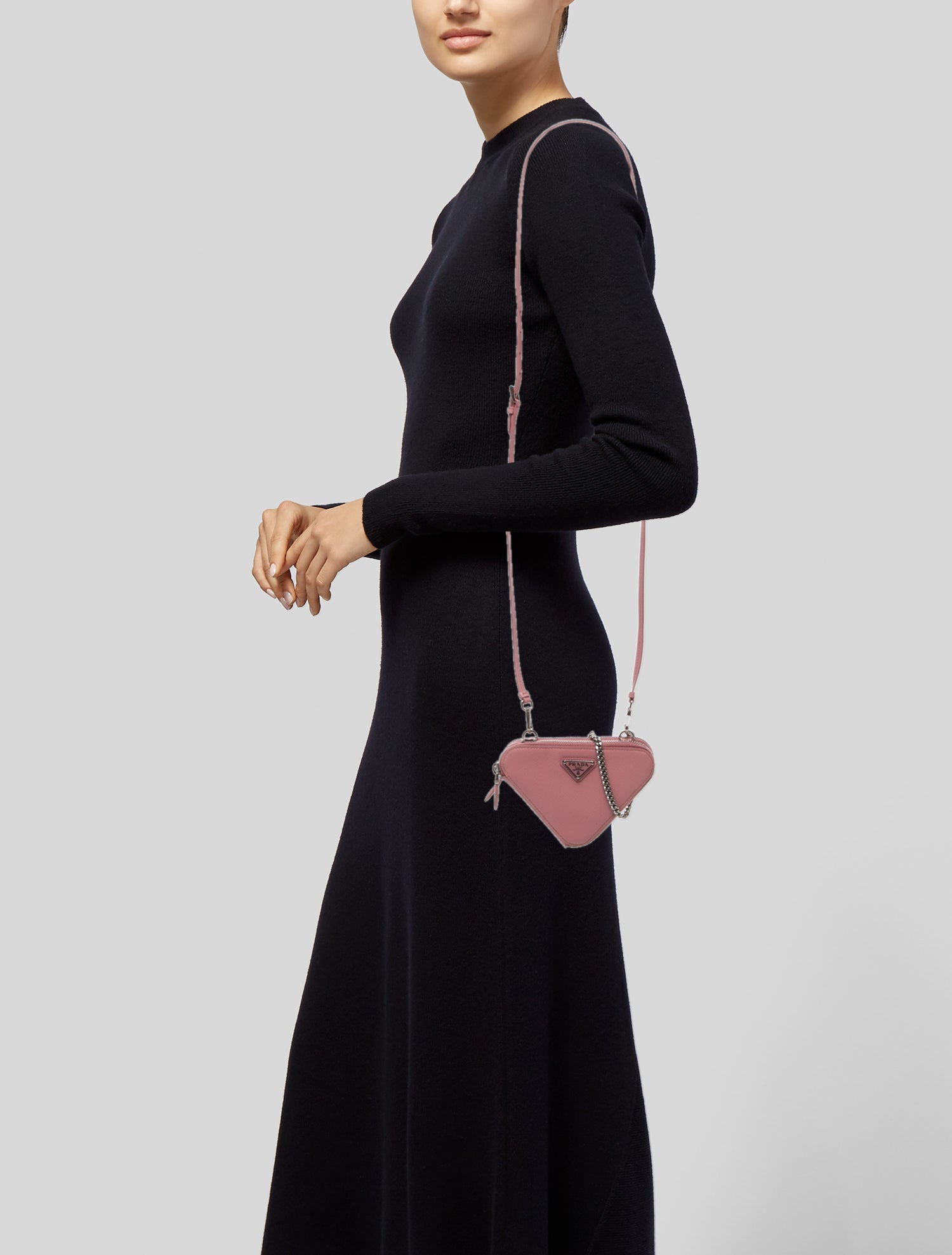 Prada Saffiano Leather Triangle