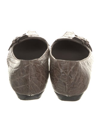 Prada Alligator Animal Print Flats