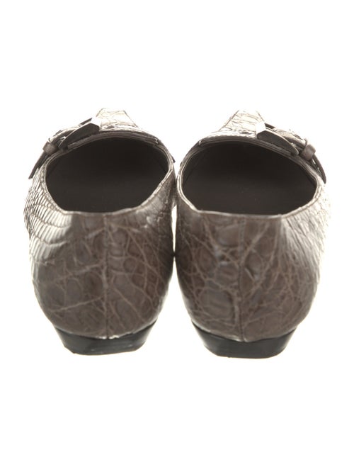 Prada Alligator Animal Print Flats