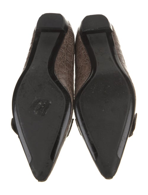 Prada Alligator Animal Print Flats