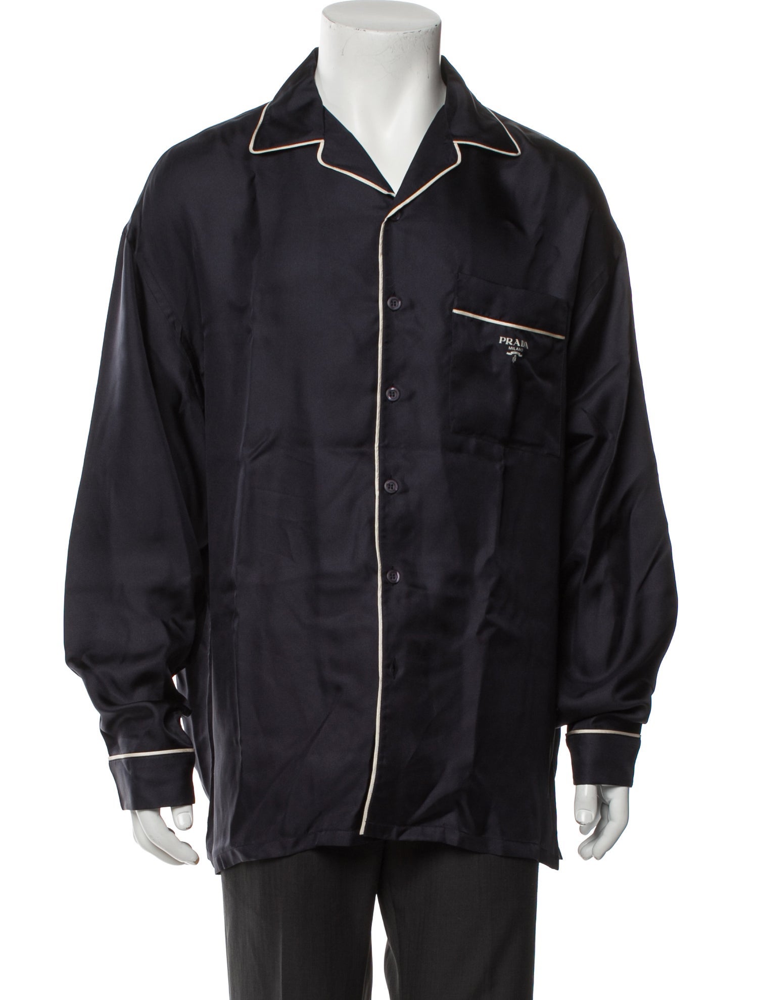 Prada 2022 Signature Logo Pajama Top