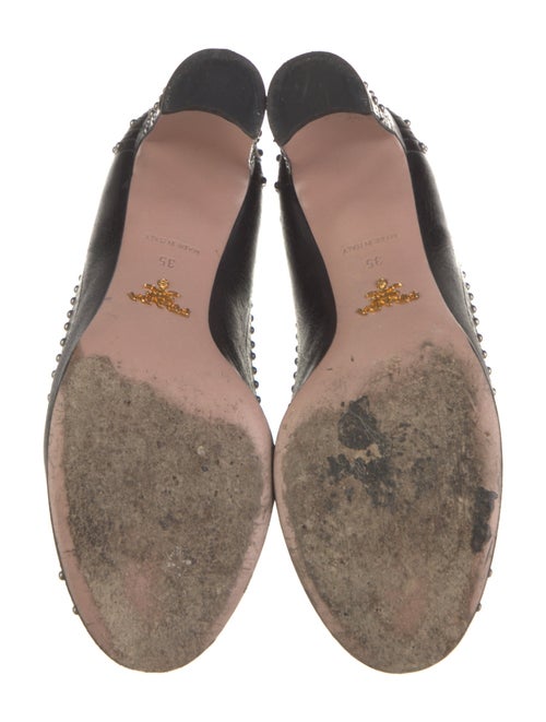 Prada Leather Studded Accents Pumps