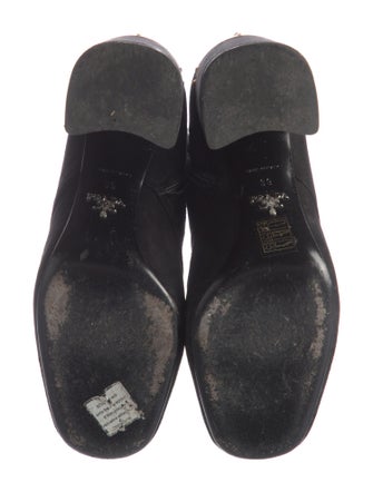 Prada Suede Lace-Up Boots