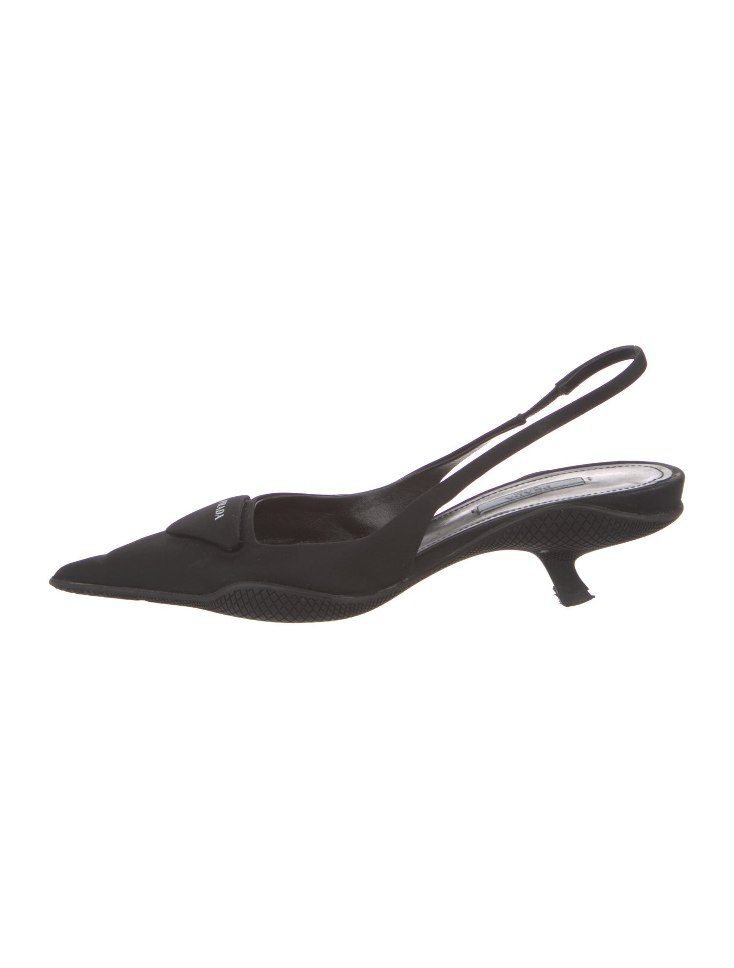 Prada Satin Slingback Pumps