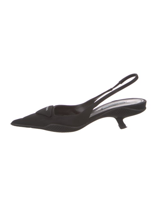 Prada Satin Slingback Pumps