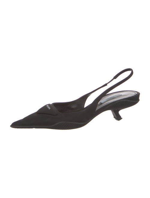 Prada Satin Slingback Pumps