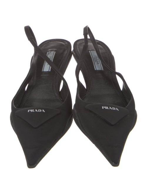 Prada Satin Slingback Pumps