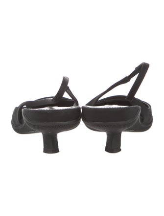 Prada Satin Slingback Pumps