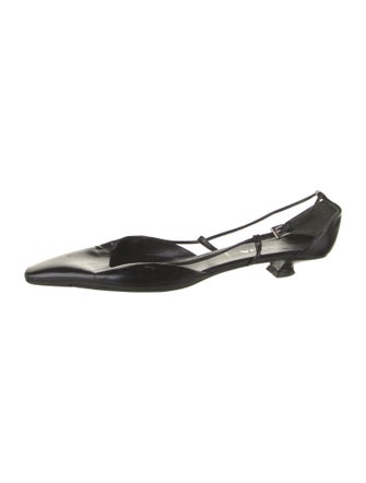 Prada Patent Leather Slingback Flats