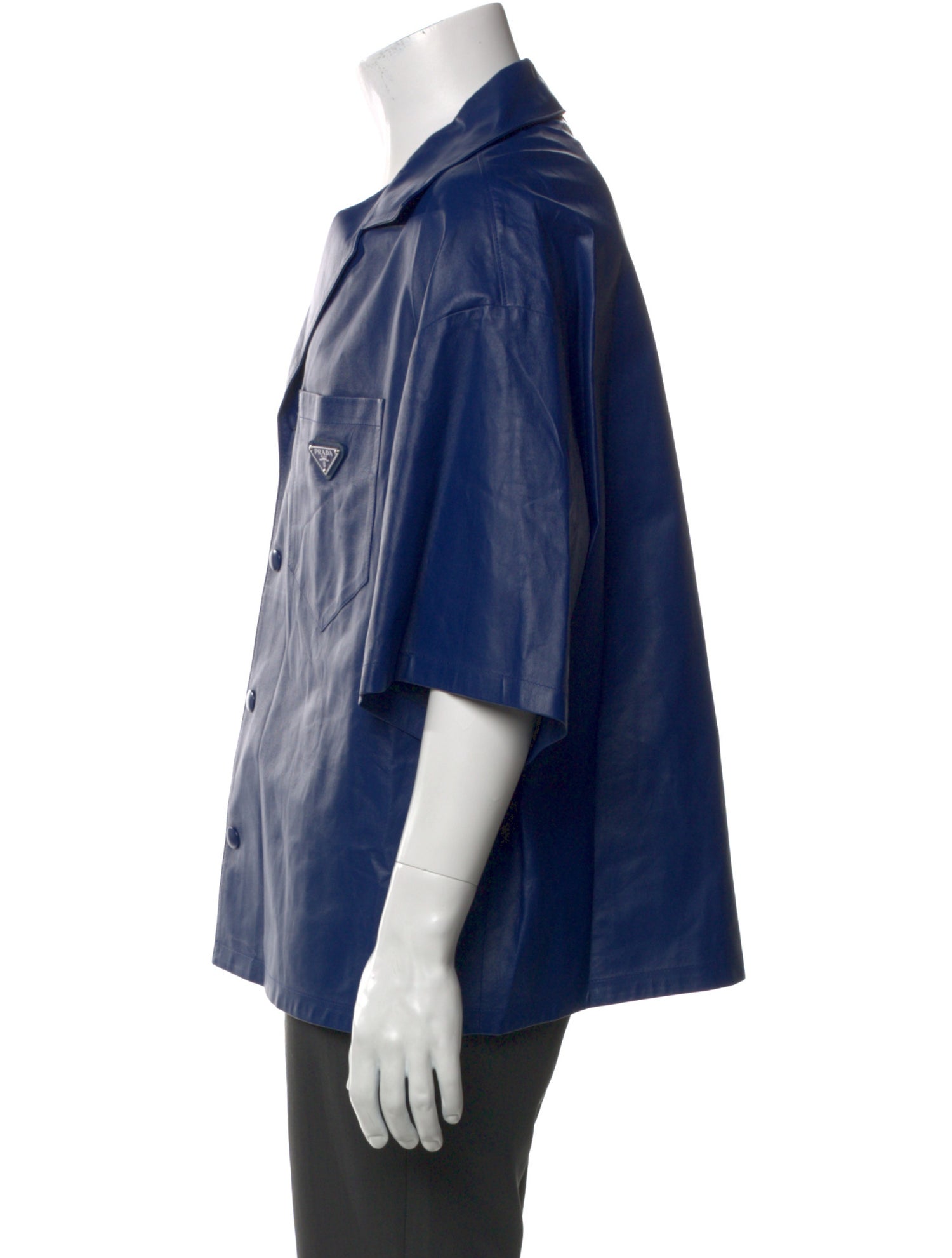 Prada 2022 Enameled Metal Triangle Shirt