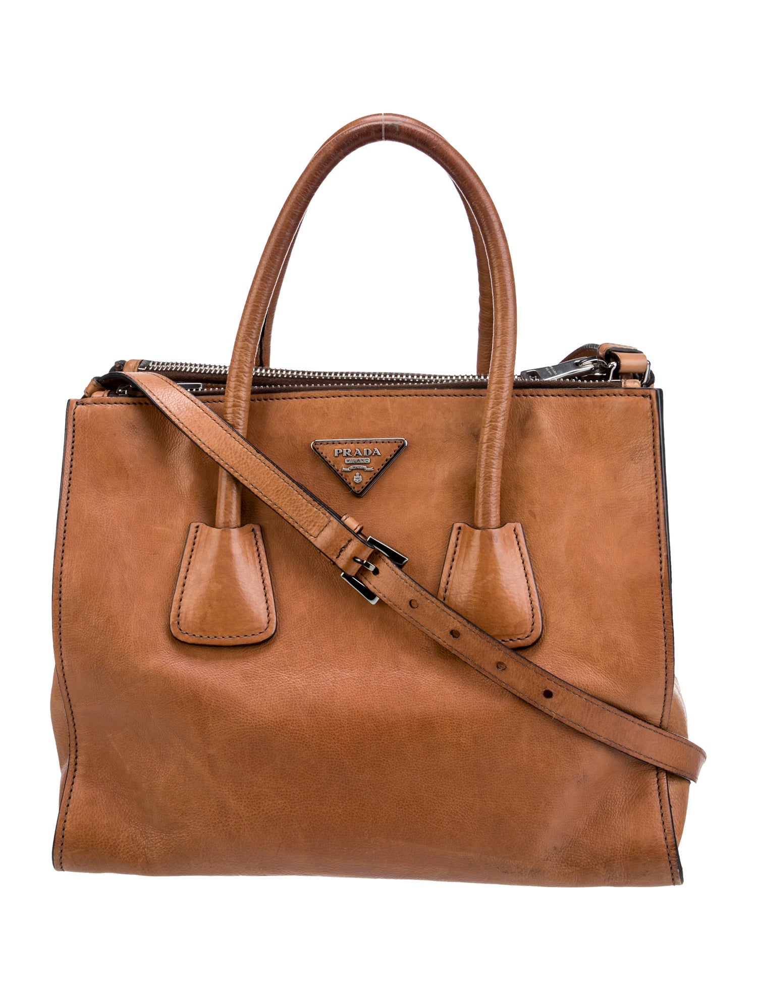 Prada Glace Calf Leather Twin Pocket