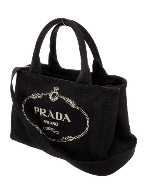 Prada Enameled Metal Triangle Canapa Small