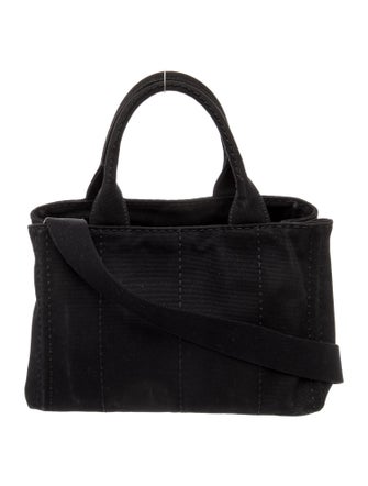 Prada Enameled Metal Triangle Canapa Small