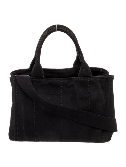 Prada Enameled Metal Triangle Canapa Small