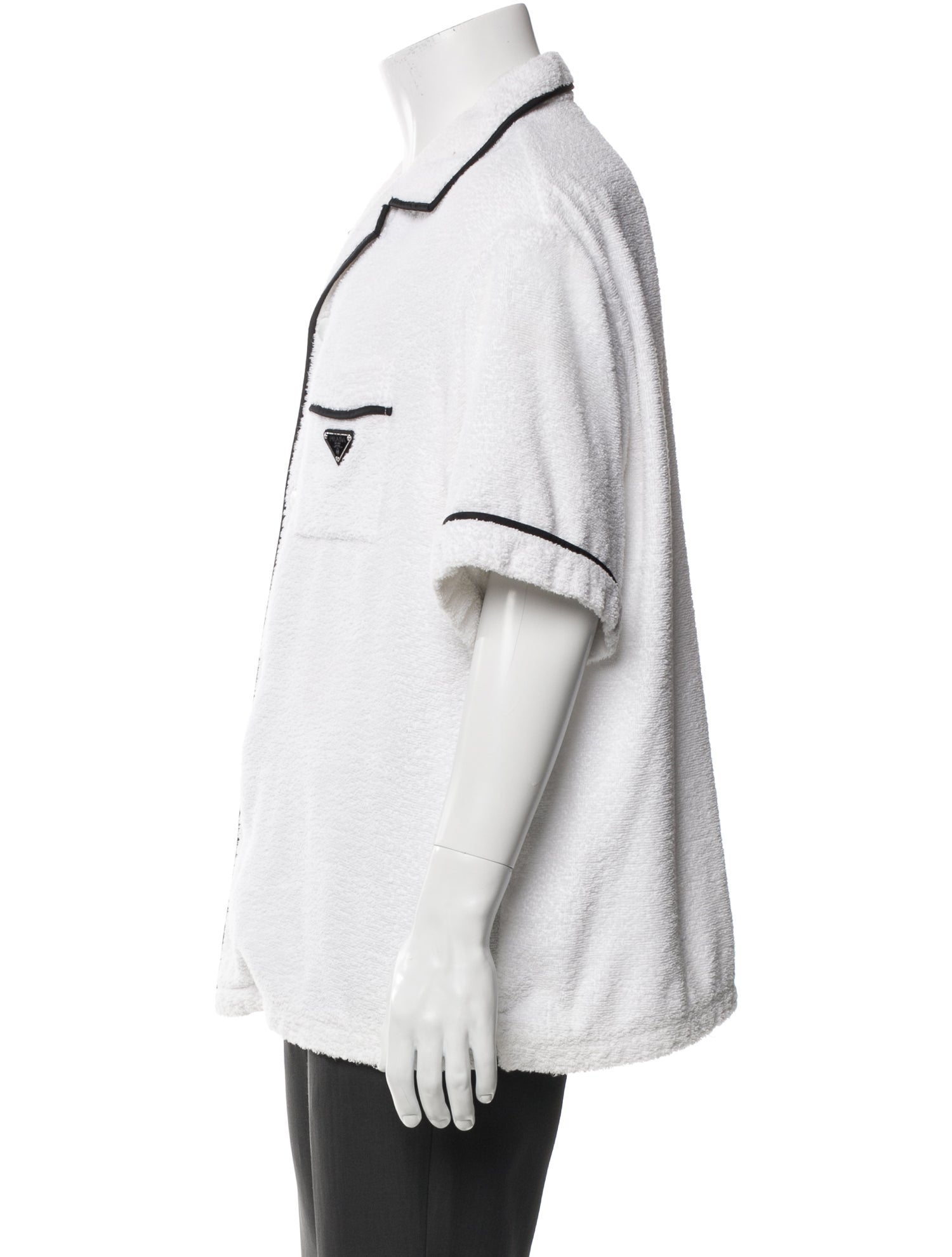 Prada 2021 Enameled Metal Triangle Shirt