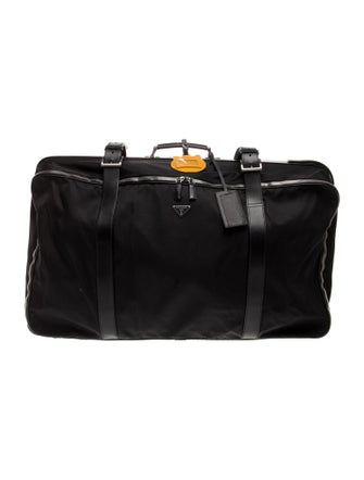 Prada Saffiano & Tessuto Nylon Rolling Suitcase