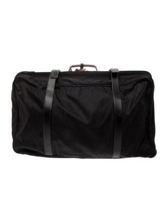 Prada Saffiano & Tessuto Nylon Rolling Suitcase