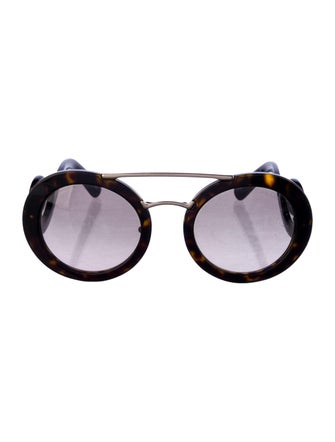 Prada Round Gradient Sunglasses