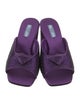 Prada Satin Printed Slides