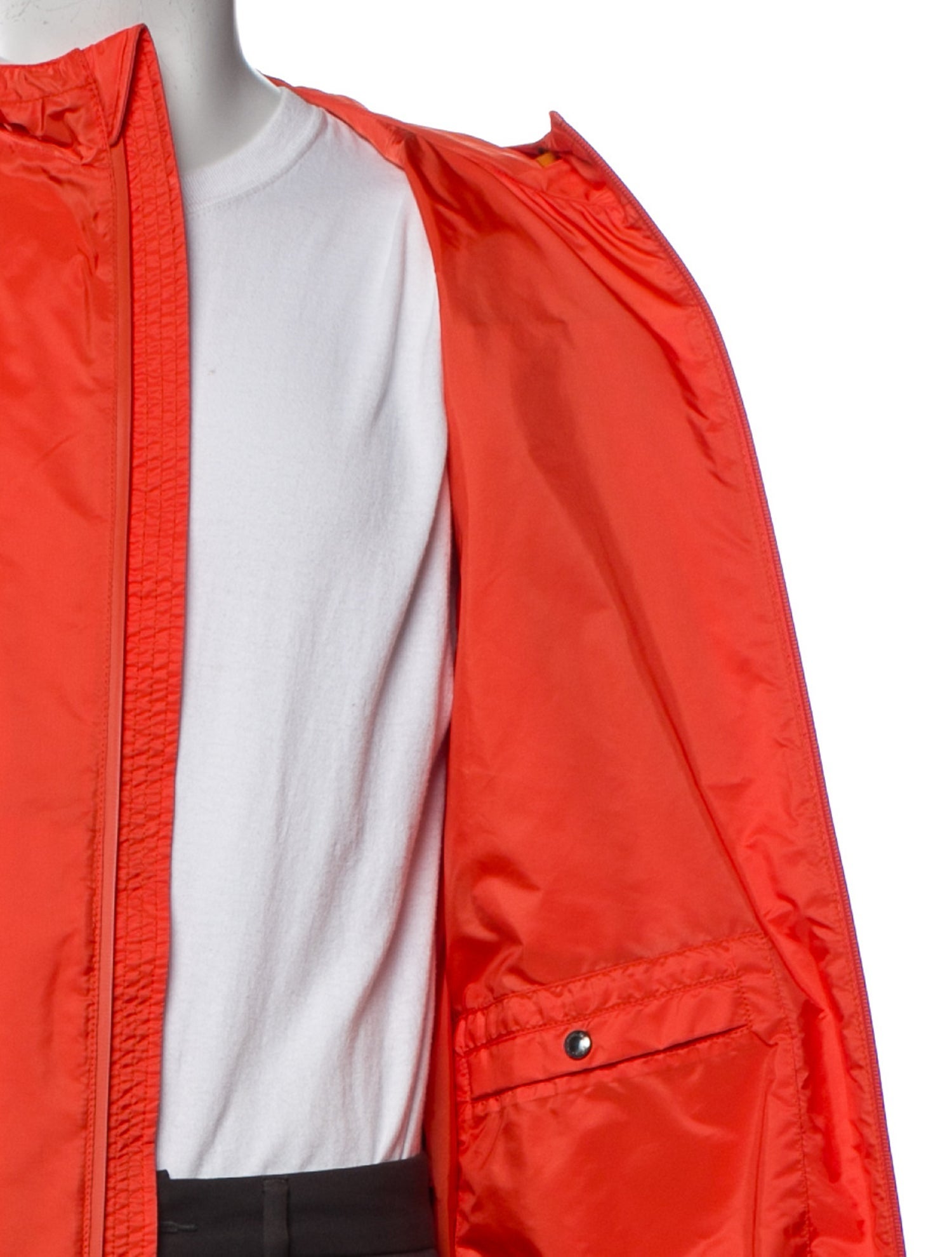 Prada 2019 Enameled Metal Triangle Windbreaker