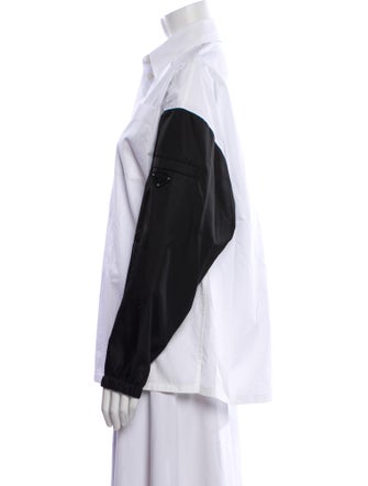 Prada 2023 Long Sleeve Button-Up Top