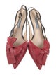 Prada Leather Colorblock Pattern Slingback Pumps