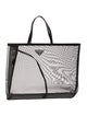 Prada Enameled Metal Triangle Mesh Tote