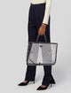 Prada Enameled Metal Triangle Mesh Tote