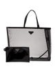 Prada Enameled Metal Triangle Mesh Tote