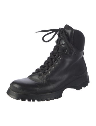 Prada Leather Hiking Boots