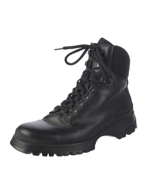 Prada Leather Hiking Boots