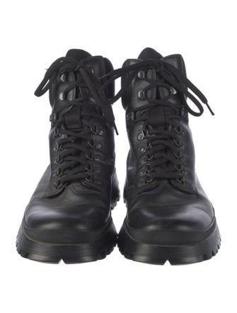 Prada Leather Hiking Boots