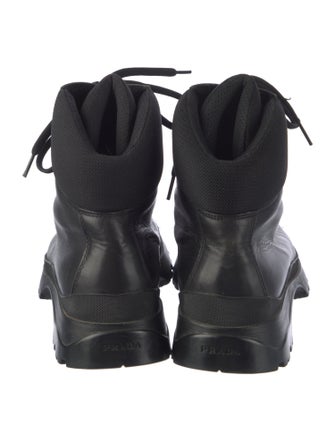 Prada Leather Hiking Boots