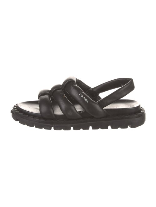 Prada Leather Slingback Sandals