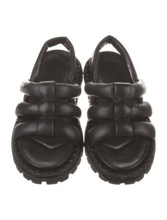 Prada Leather Slingback Sandals