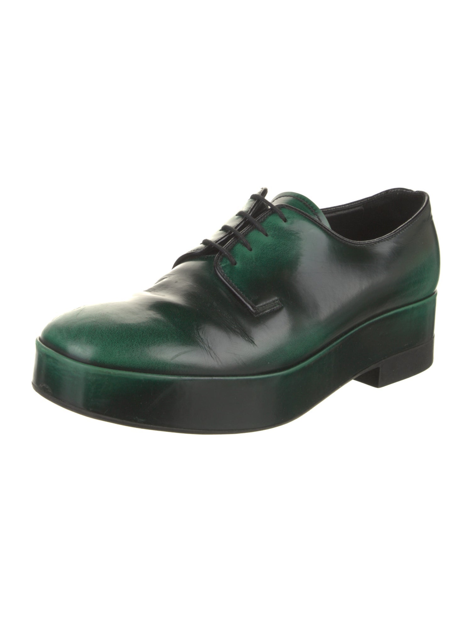 Prada Leather Derby Shoes