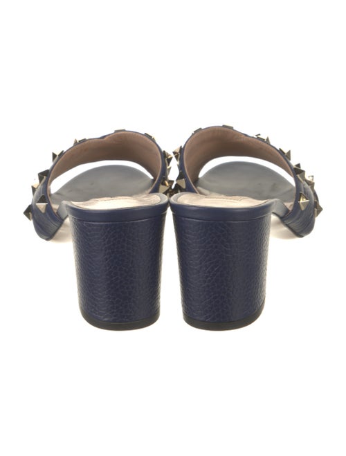 Prada Leather Studded Accents Slides