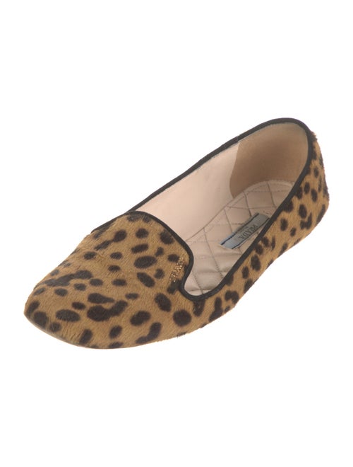 Prada Ponyhair Animal Print Flats