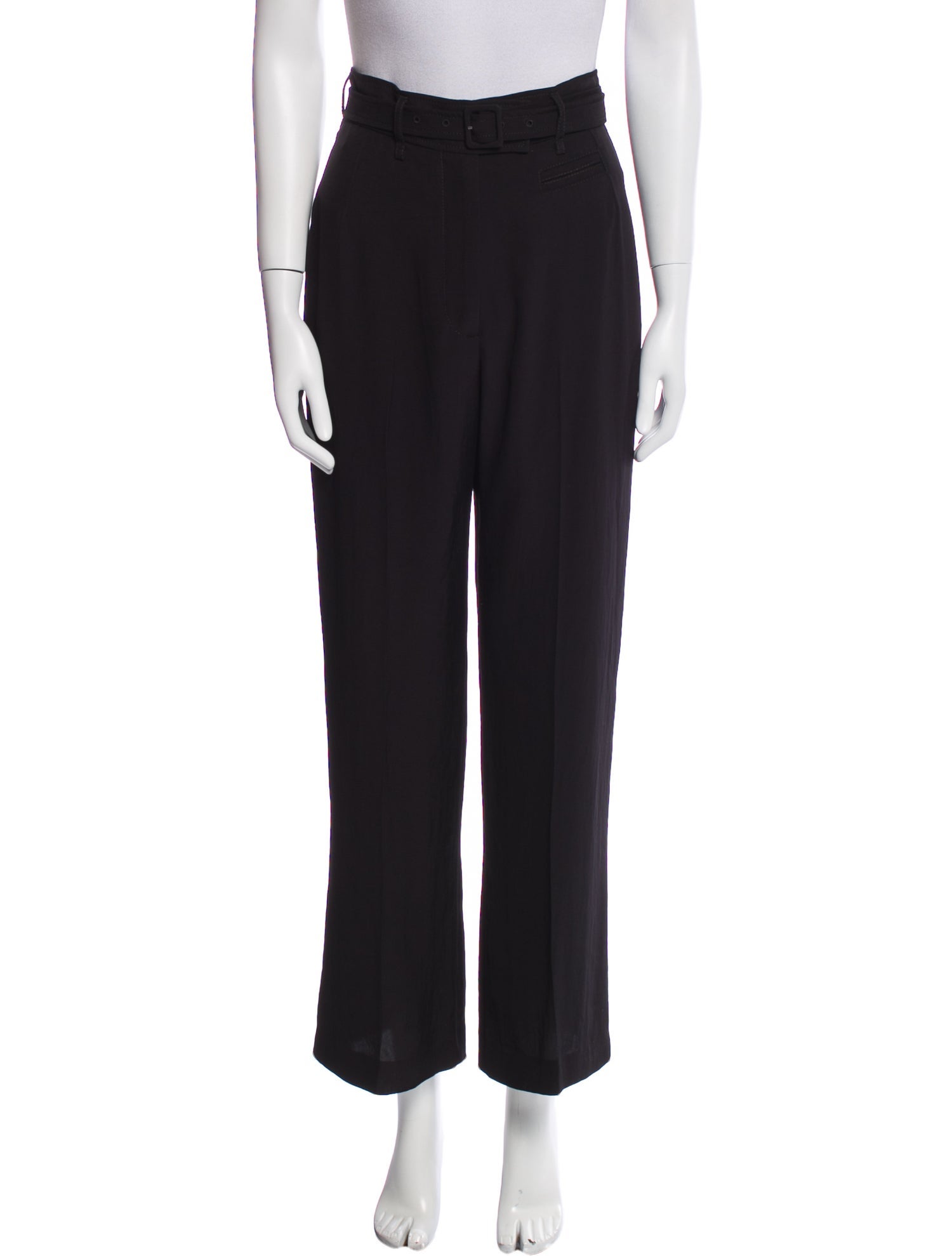 Prada Virgin Wool Wide Leg Pants