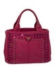 Prada Canvas Top Handle Bag Small