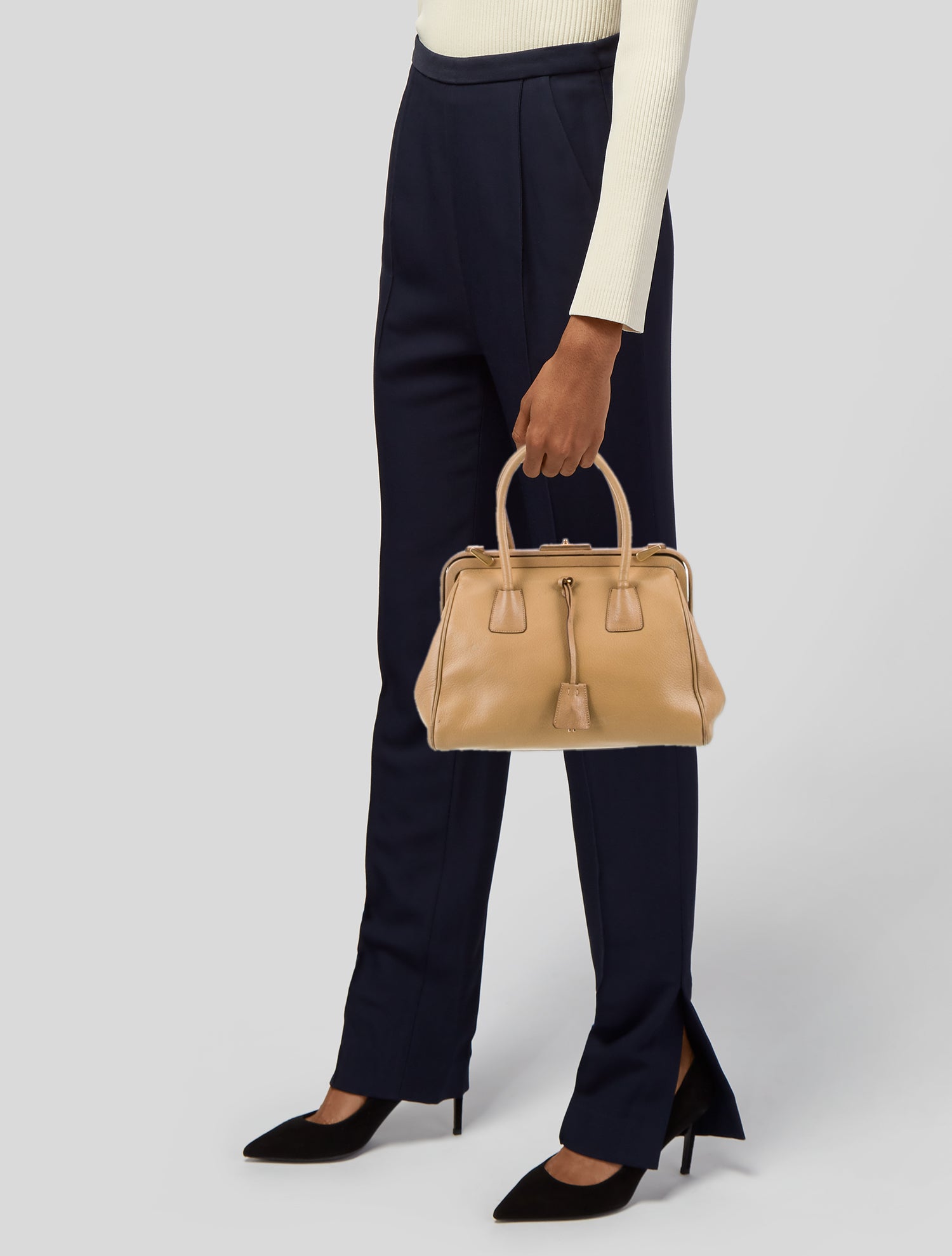 Prada Madras Leather Cerniera