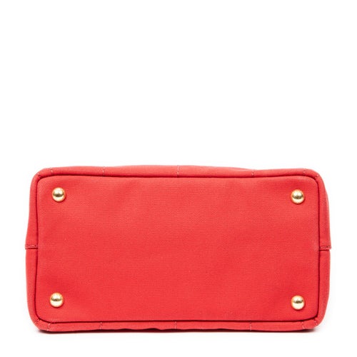 Prada Canvas Canapa Tote Small